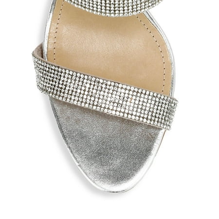 Schutz Beatriz Crystal ornes de soirée et Talon Aiguille Sandales cristal Mule